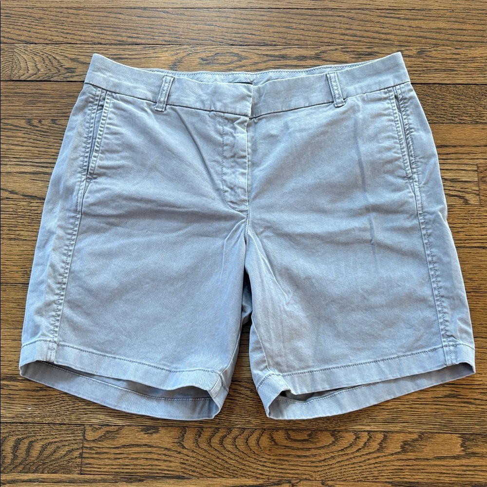 J. Crew Reimagined Classic Women's grey  Casual Shorts, flat front, 12